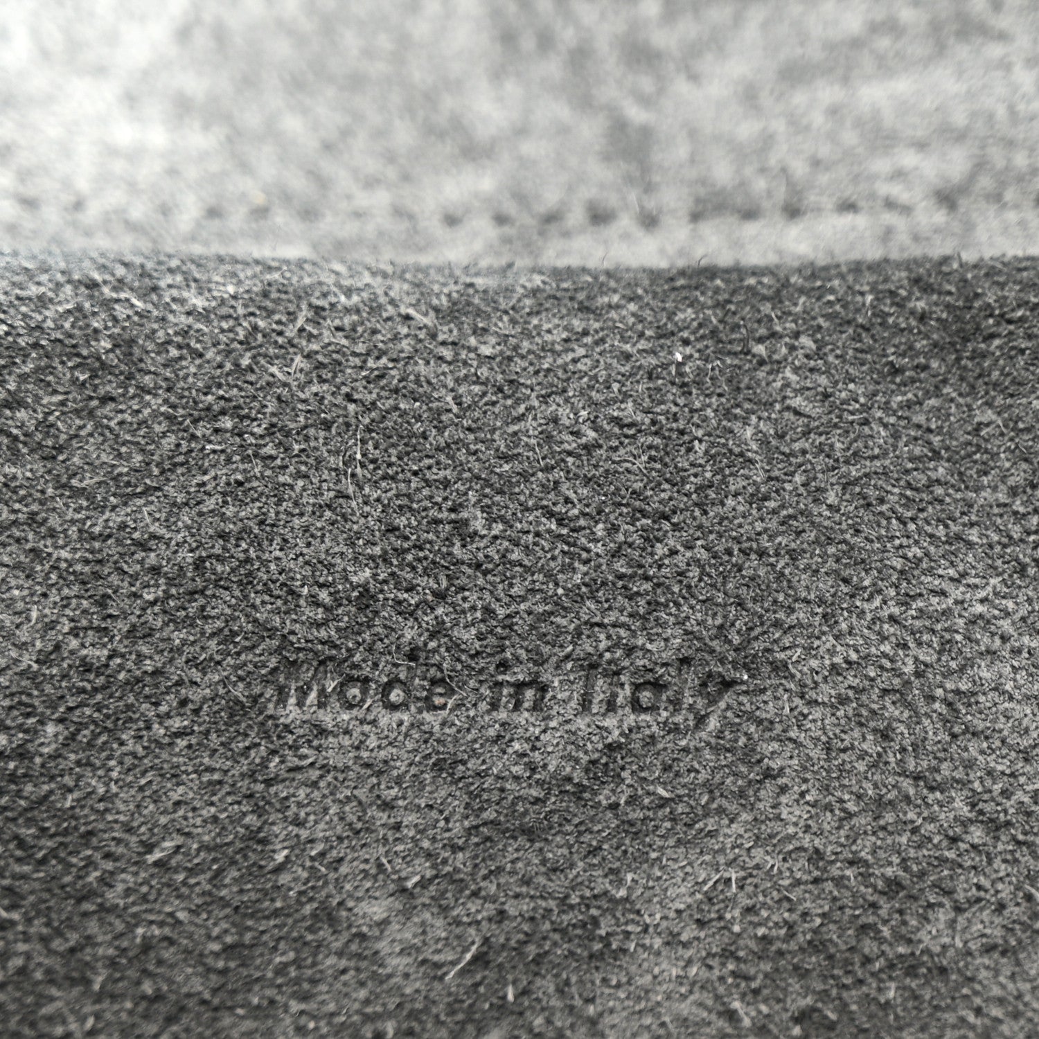 Grained Calfskin Mini Belt Bag Grey