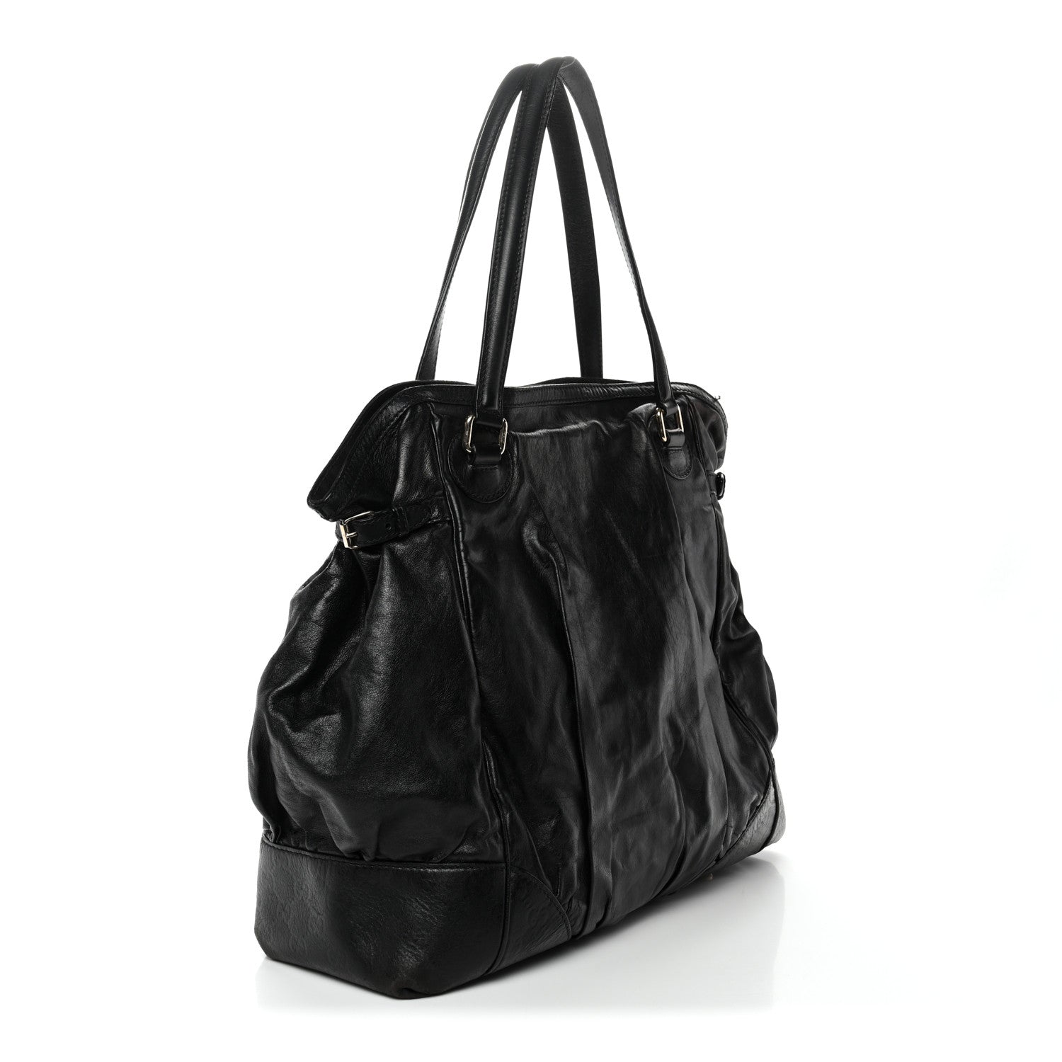 Calfskin Guccissima Full Moon Tote Black