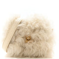 Fantasy Fur CC Mini Flap Bag White