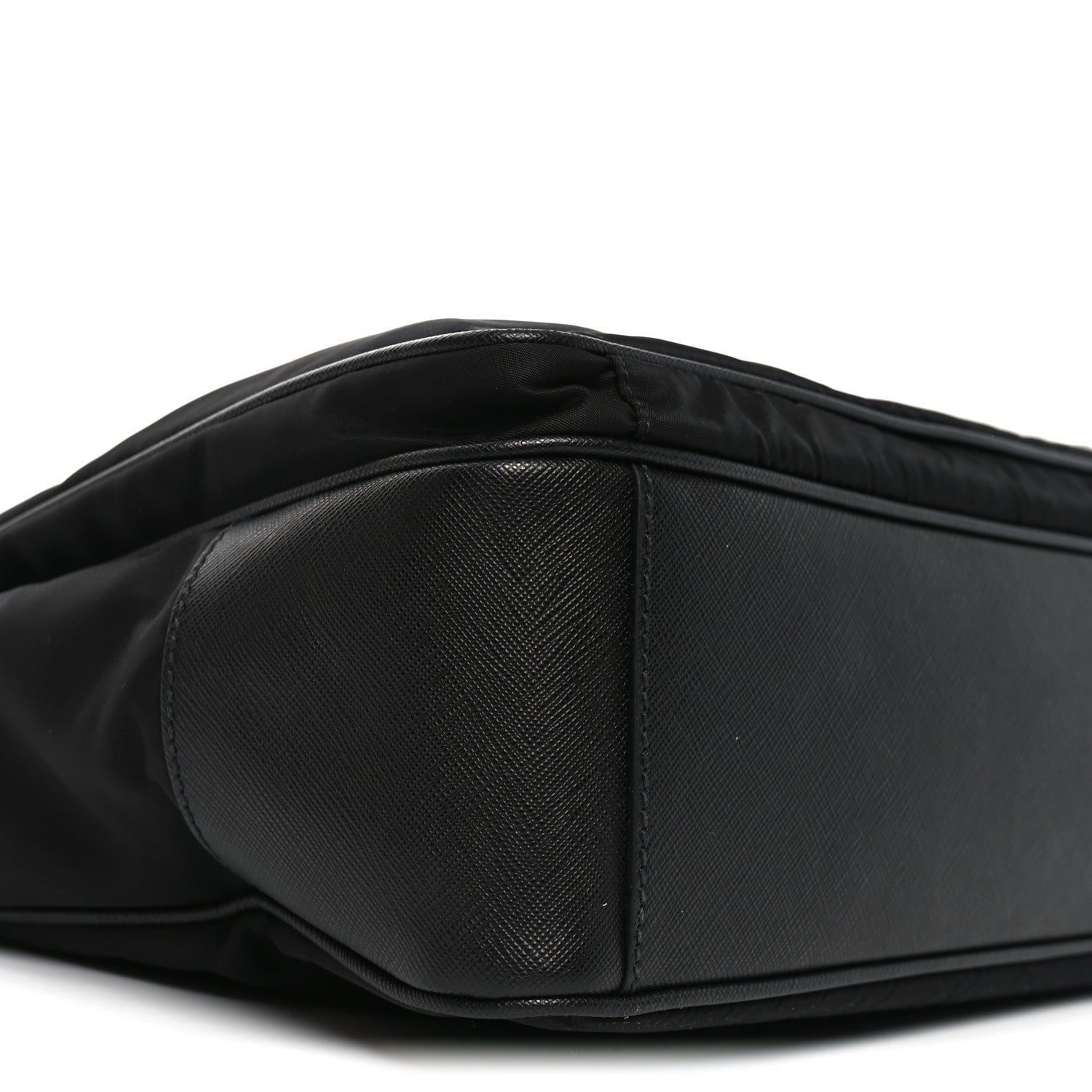 Tessuto Nylon Saffiano Tote Black