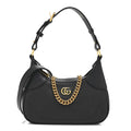Goatskin Small Aphrodite Shoulder Bag Black