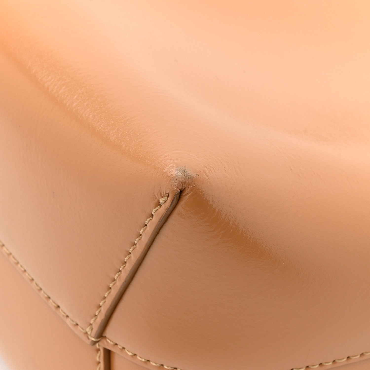 Polished Calfskin Small Soft Candy Shoulder Bag Caramel