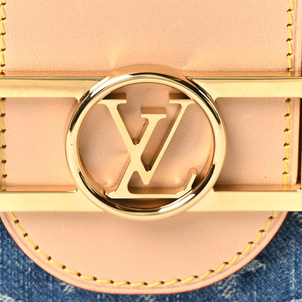 Denim Monogram Dauphine Soft GM Blue