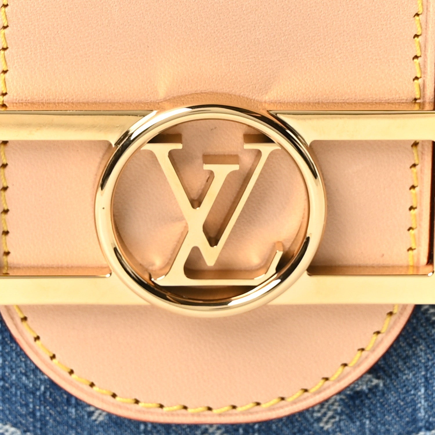 Denim Monogram Dauphine Soft GM Blue