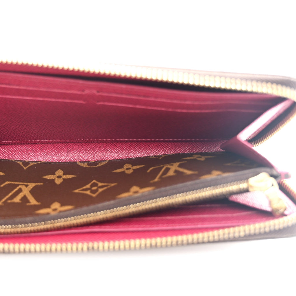 Monogram Clemence Wallet Fuchsia