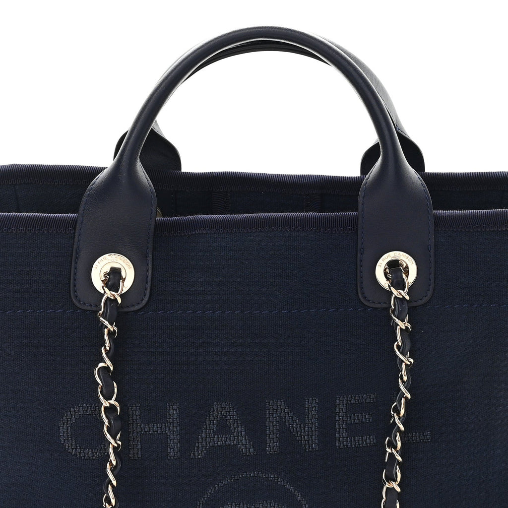 Mixed Fibers Small Deauville Tote Navy