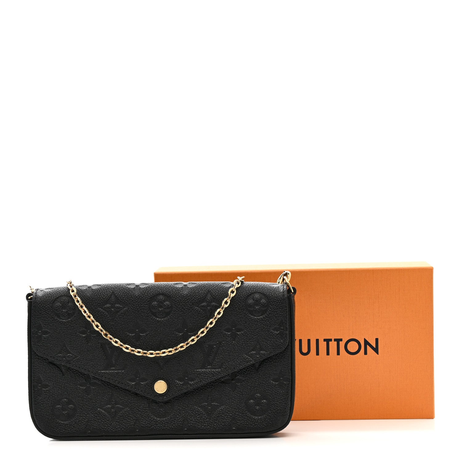 Empreinte Pochette Felicie Chain Wallet Black