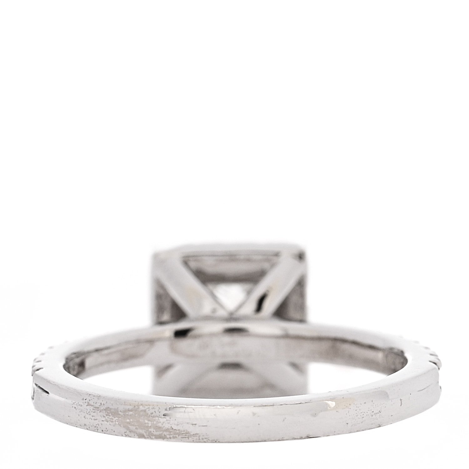 18K White Gold Diamond .96ctw Princess Cut Engagement Ring  52 6