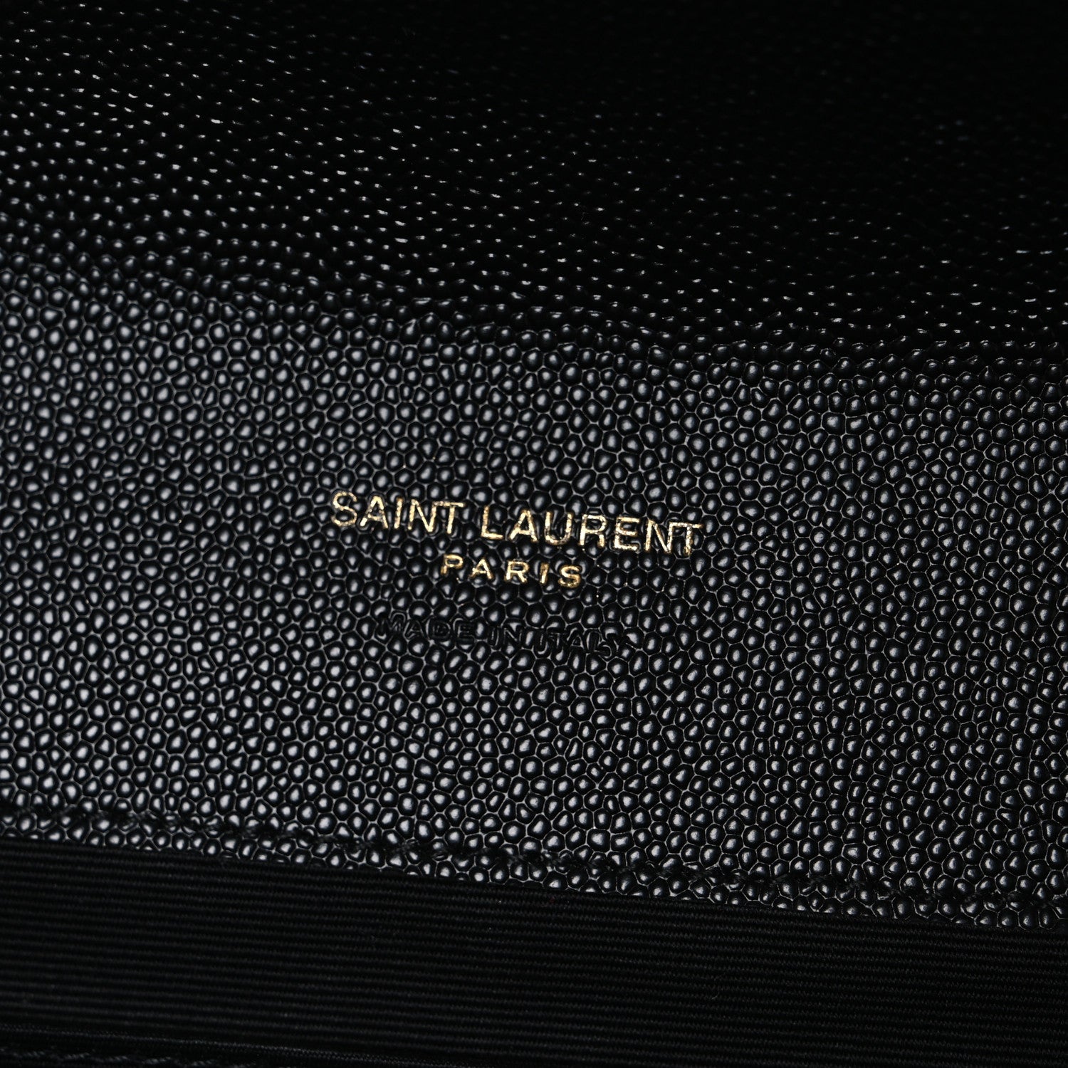 Grain De Poudre Textured Mixed Matelasse Triquilt Monogram Clutch Black