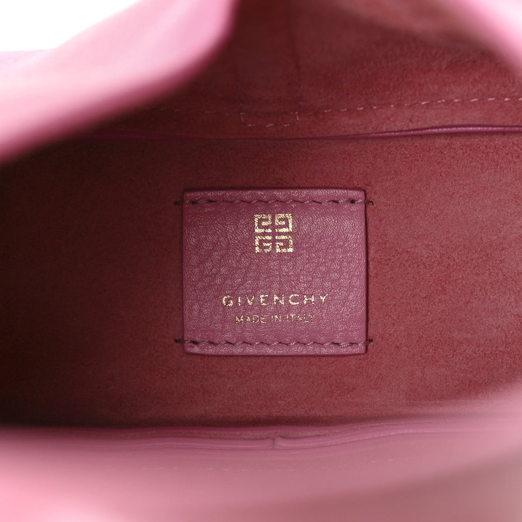 Grained Calfskin Mini G-Lock Hobo Pink