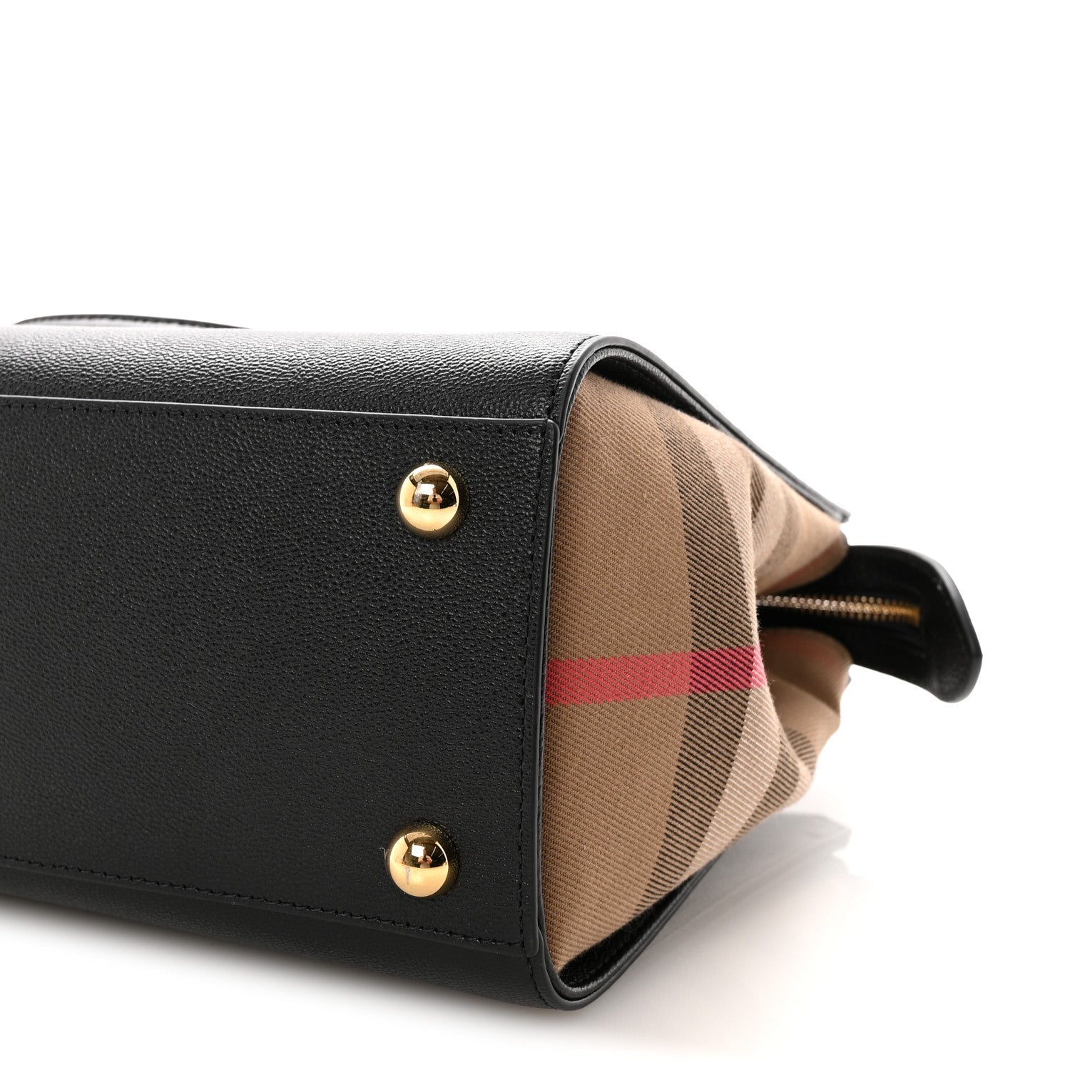 Calfskin Mega Check Small Banwell Tote Black