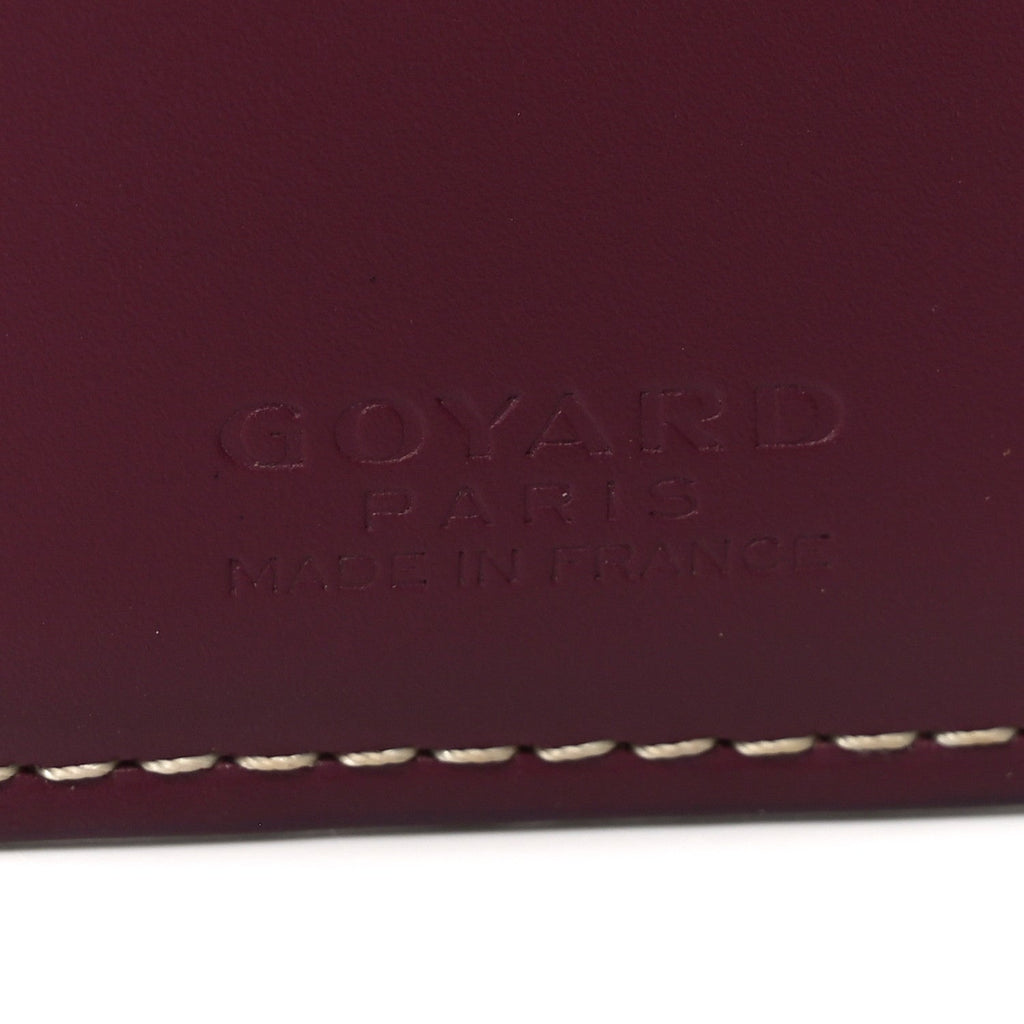 Goyardine Bi-Fold Victoire PM Wallet Burgundy