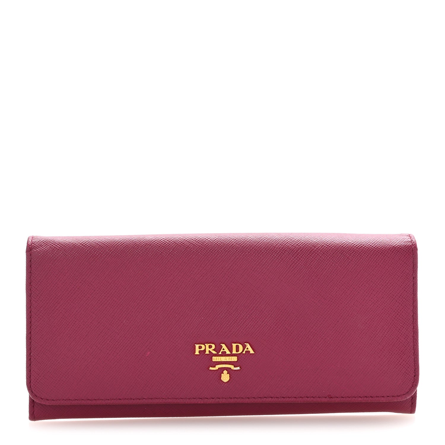 Saffiano Metal Continental Flap Travel Wallet Ametista