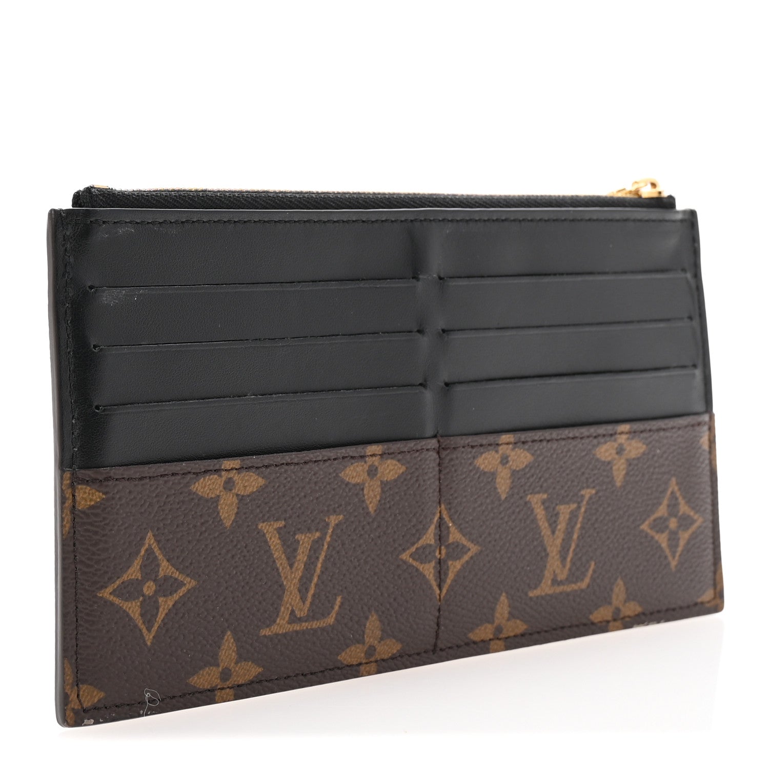 Monogram Slim Purse Black