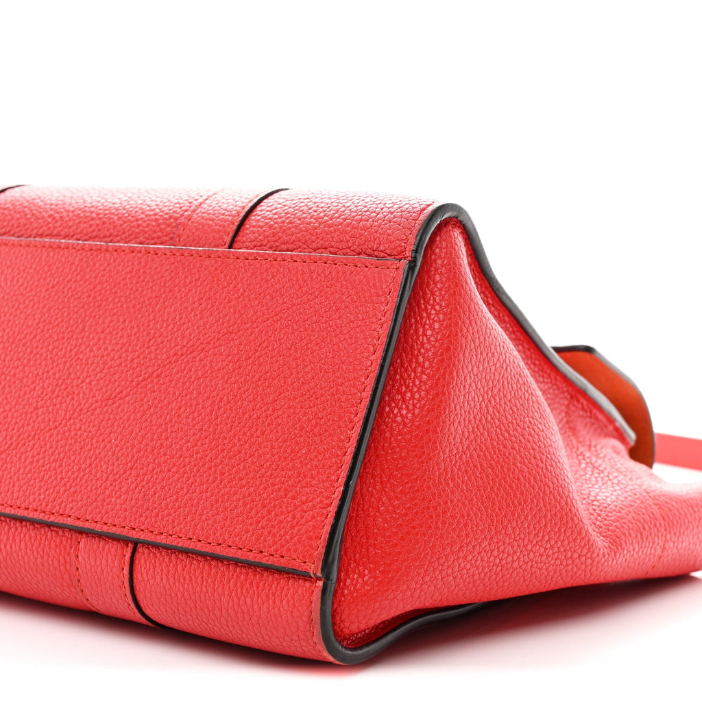 Classic Grain Small Bayswater Satchel Scarlet Red