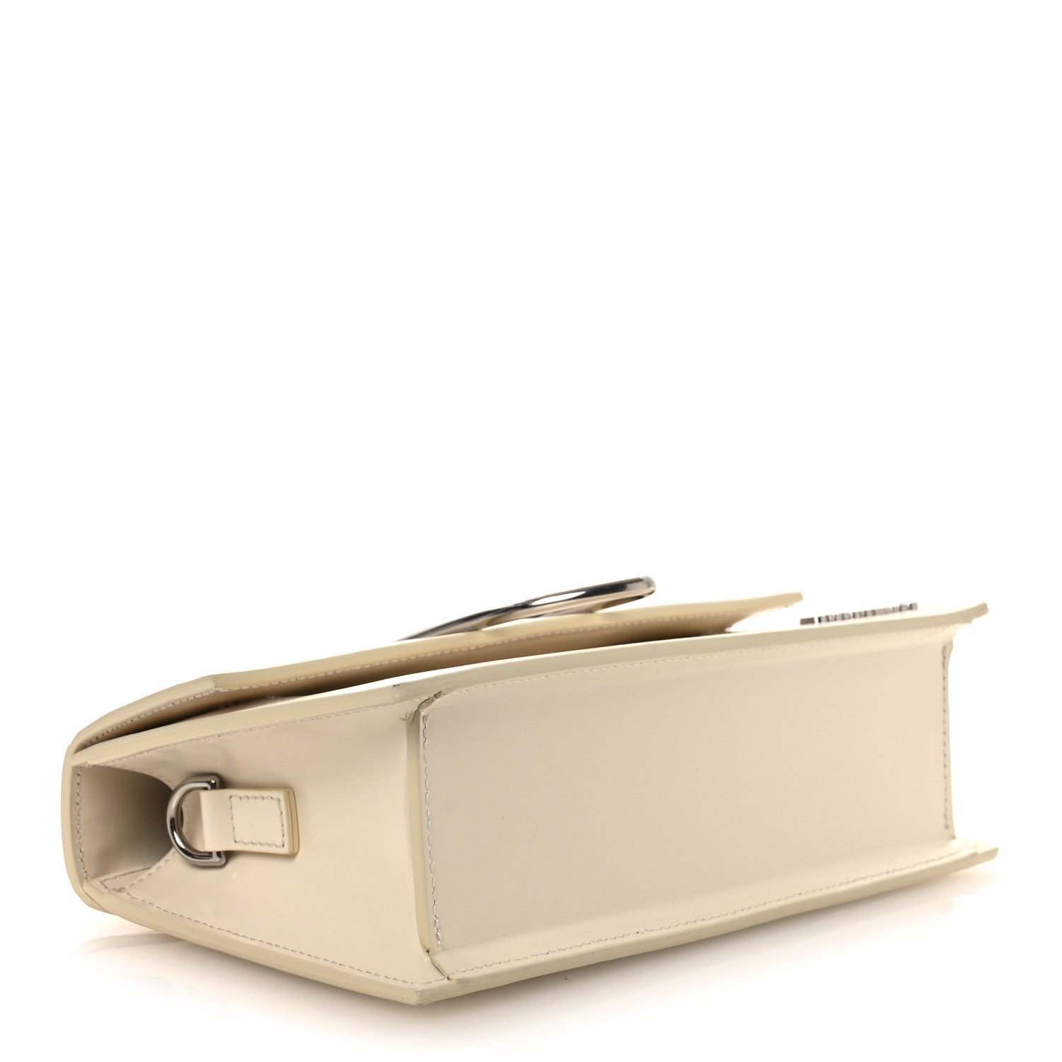 Smooth Calfskin Metal Flap Le Grand Bambino Light Ivory
