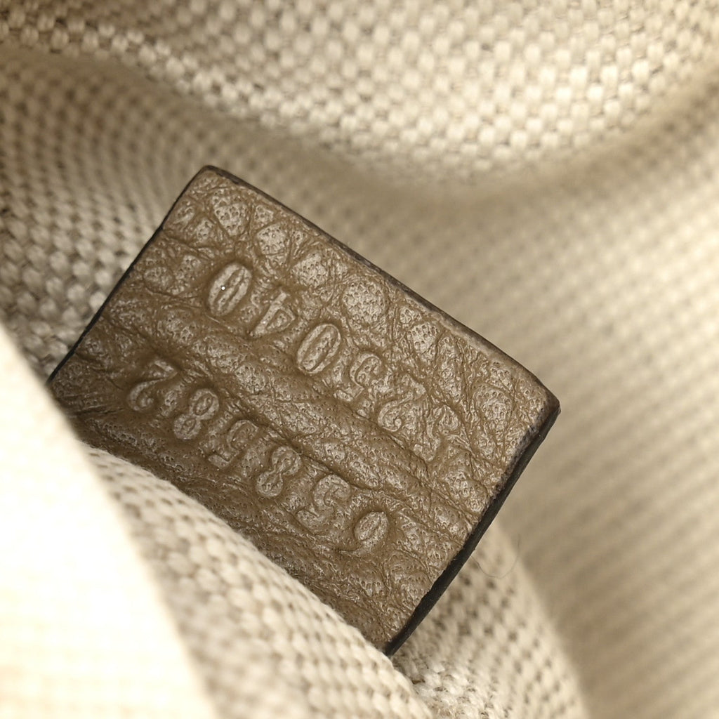 Piuma Calfskin Jumbo GG Embossed Small Belt Bag Good Taupe