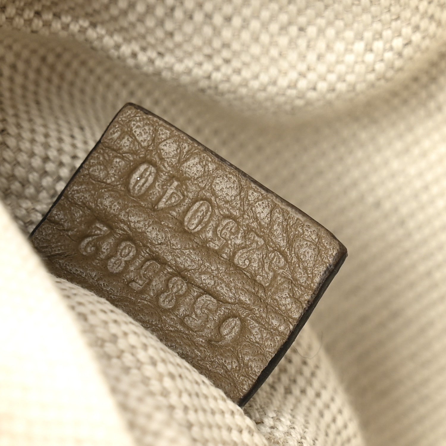 Piuma Calfskin Jumbo GG Embossed Small Belt Bag Good Taupe