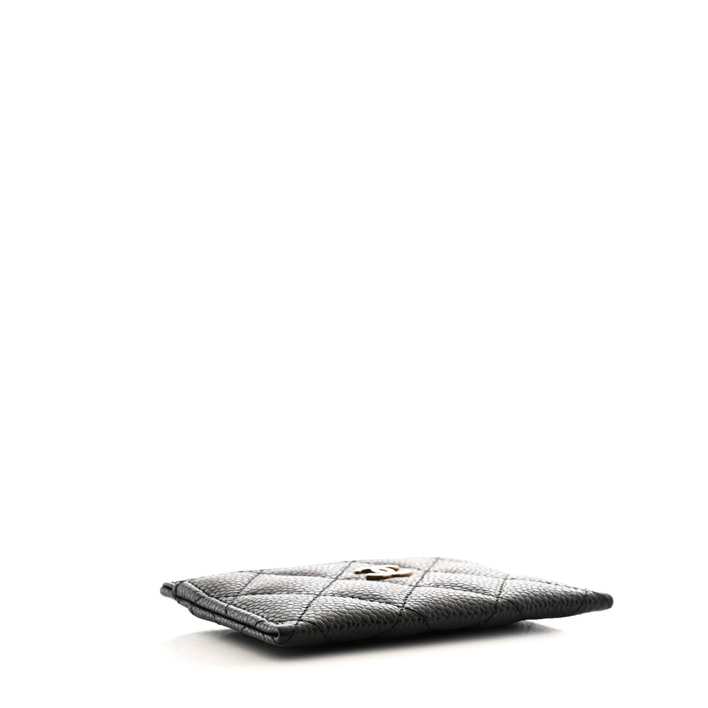 Caviar Quilted  Holder Black