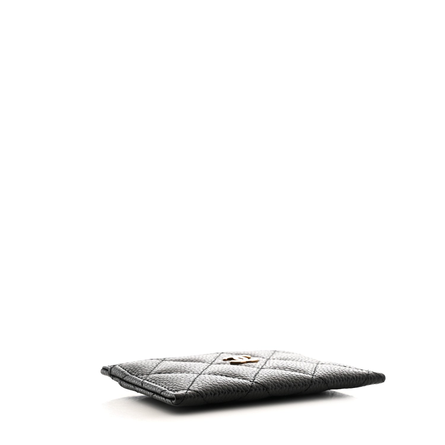 Caviar Quilted  Holder Black