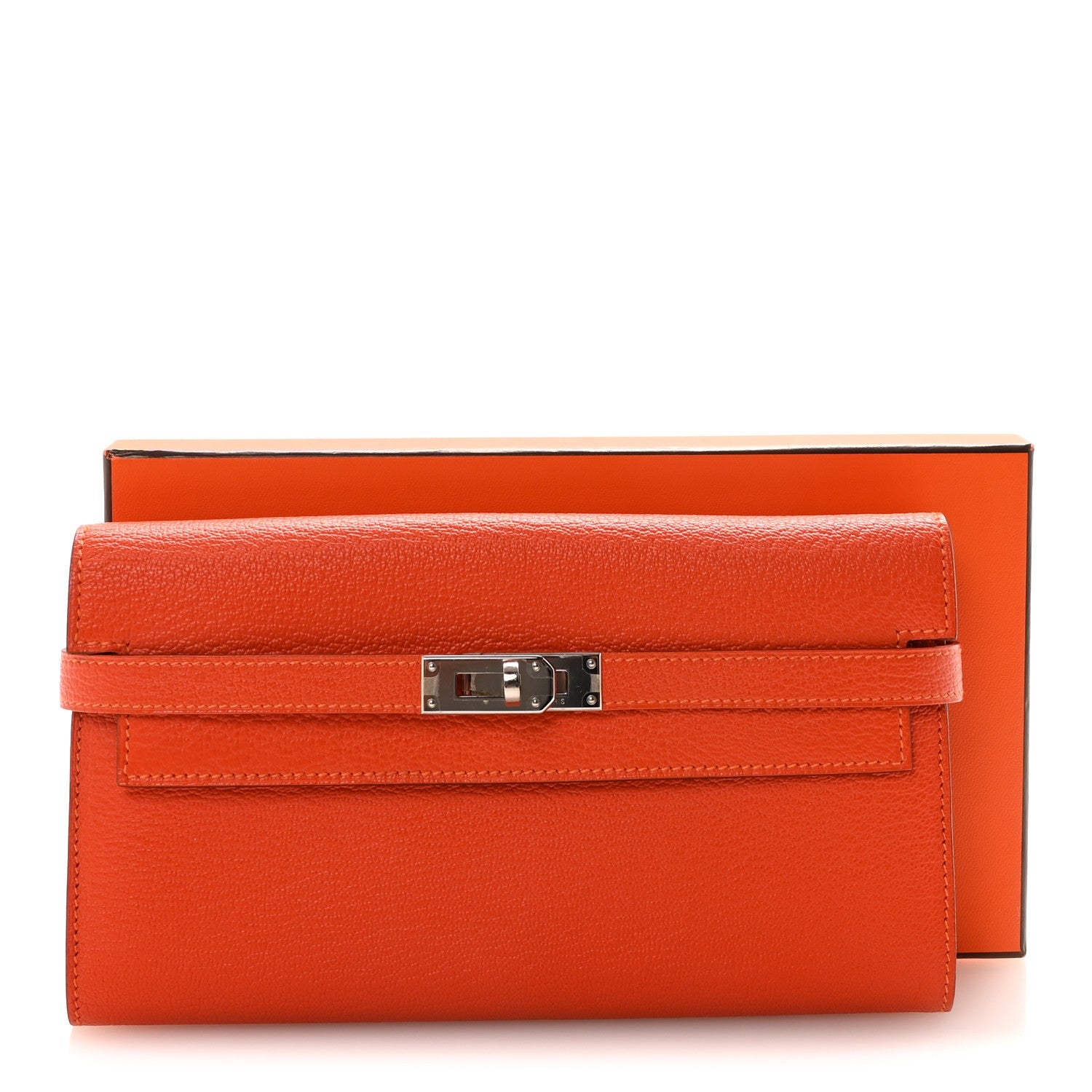 Chevre Mysore Kelly Longue Wallet Feu