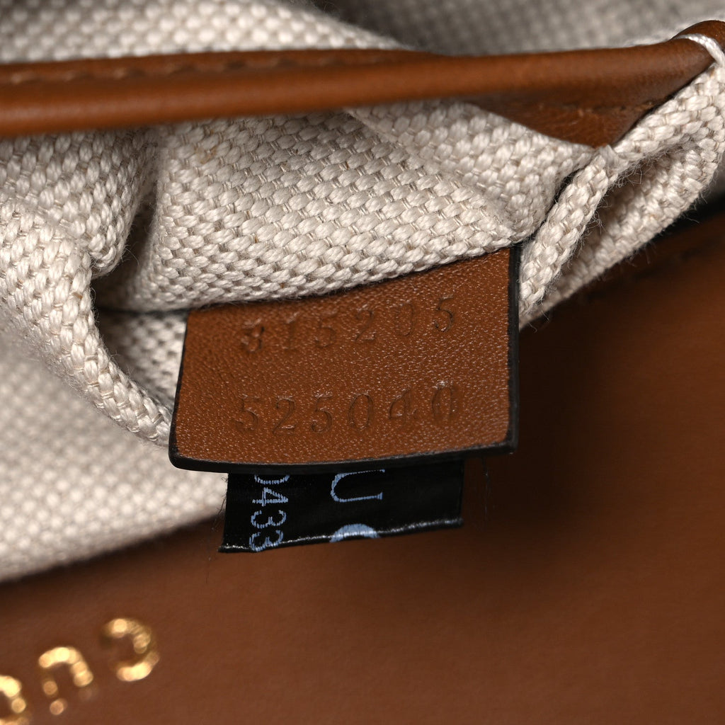 GG Supreme Monogram Horsebit 1955 Soft Small Shoulder Bag Beige Brown Sugar