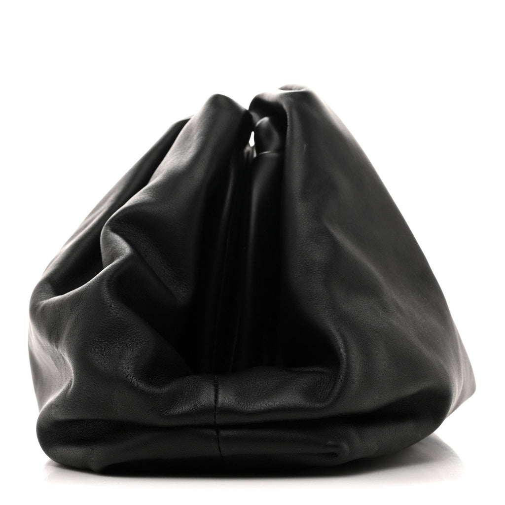 Smooth Butter Calf The Pouch Oversized Clutch Black