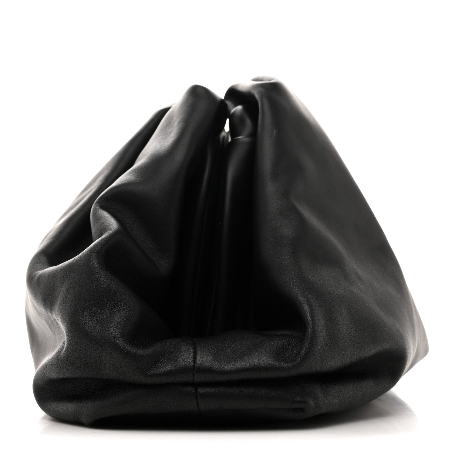 Smooth Butter Calf The Pouch Oversized Clutch Black