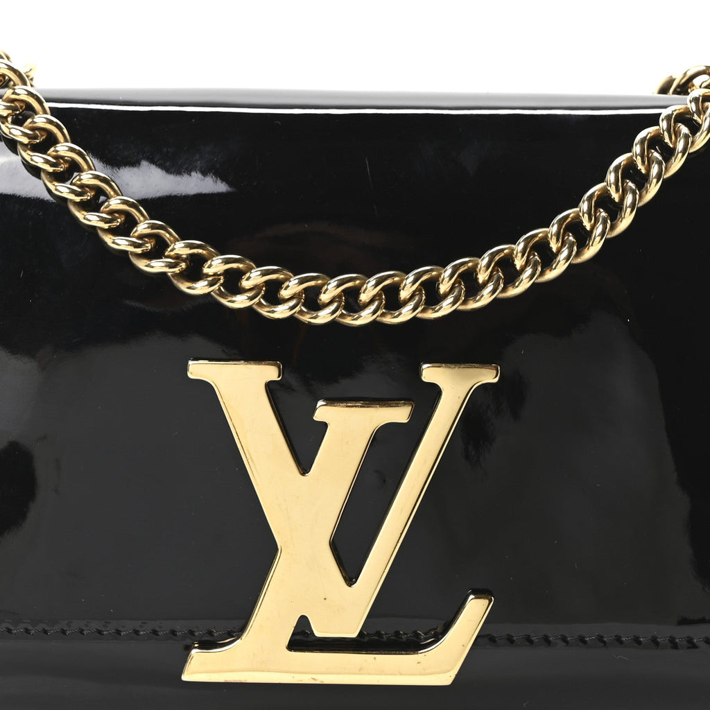 Patent Louise PM Chain Clutch Black