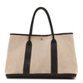 Buffle Skipper Toile Garden Party 36 MM Tote Marron Fonce