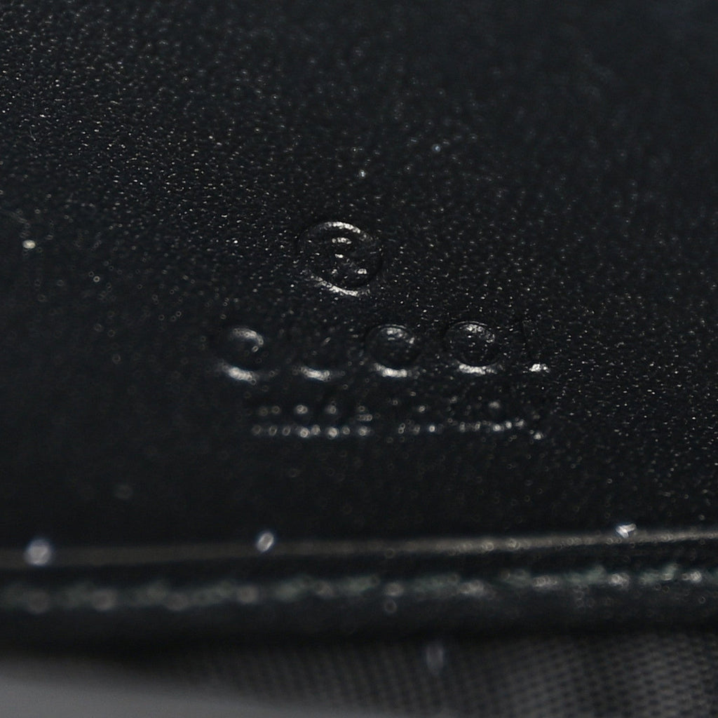 GG Supreme Monogram Bees Zip Around Wallet