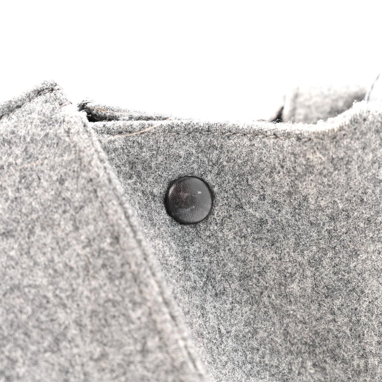 Felt Calfskin Medium Tie Knot Tote Grey Black