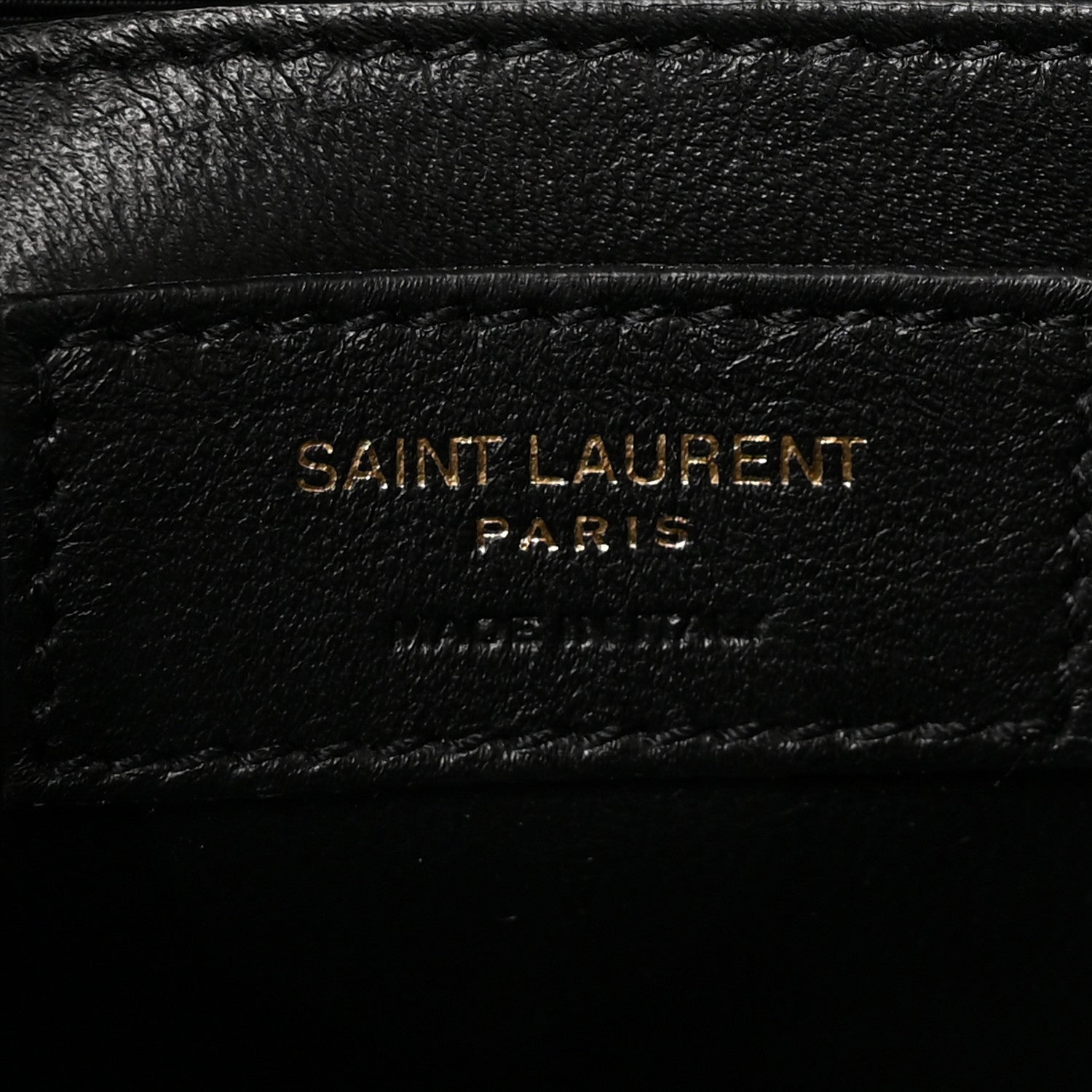 Calfskin Crocodile Embossed Small Classic Monogram Kate Tassel Satchel Black