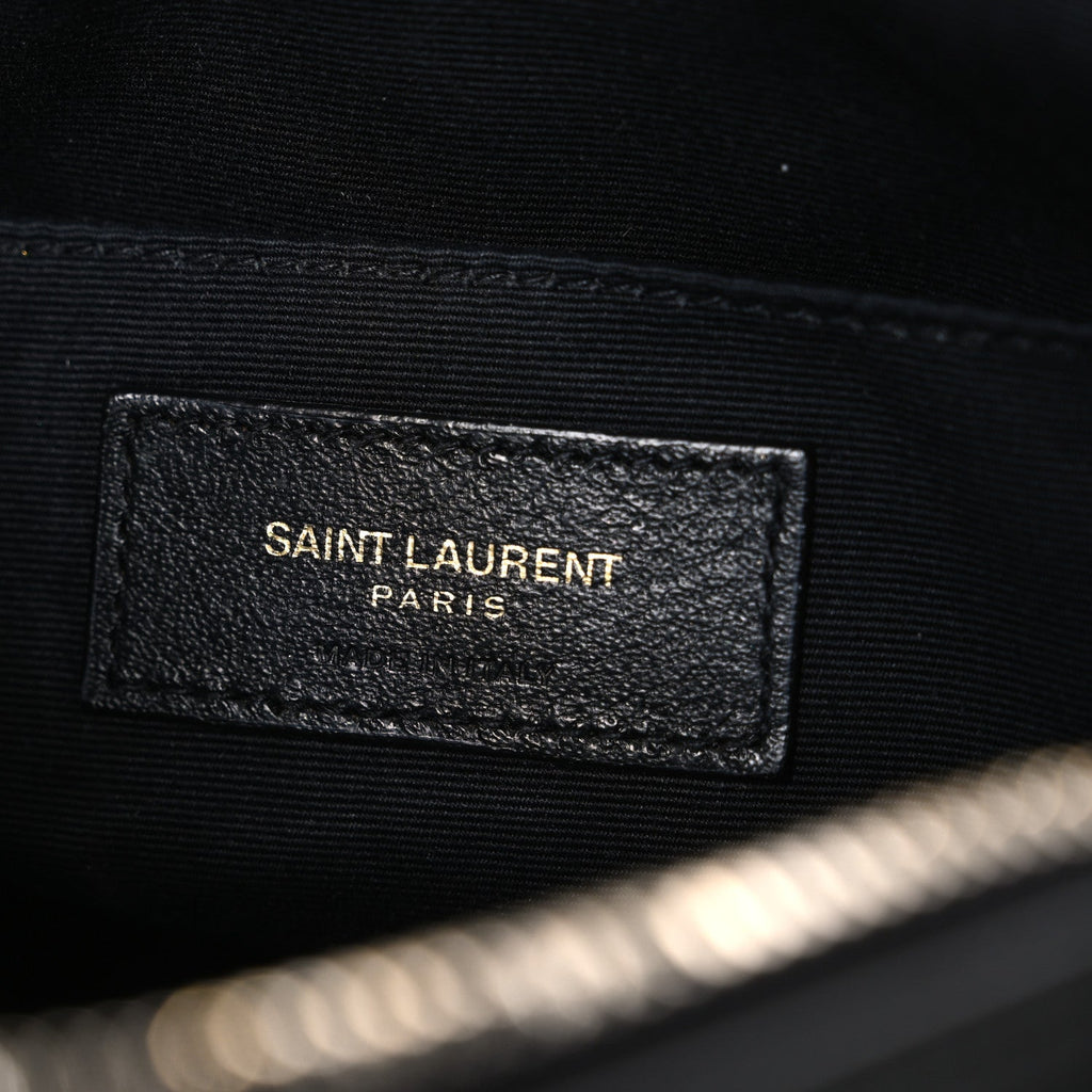 Calfskin Matelasse Monogram Lou Camera Bag Black