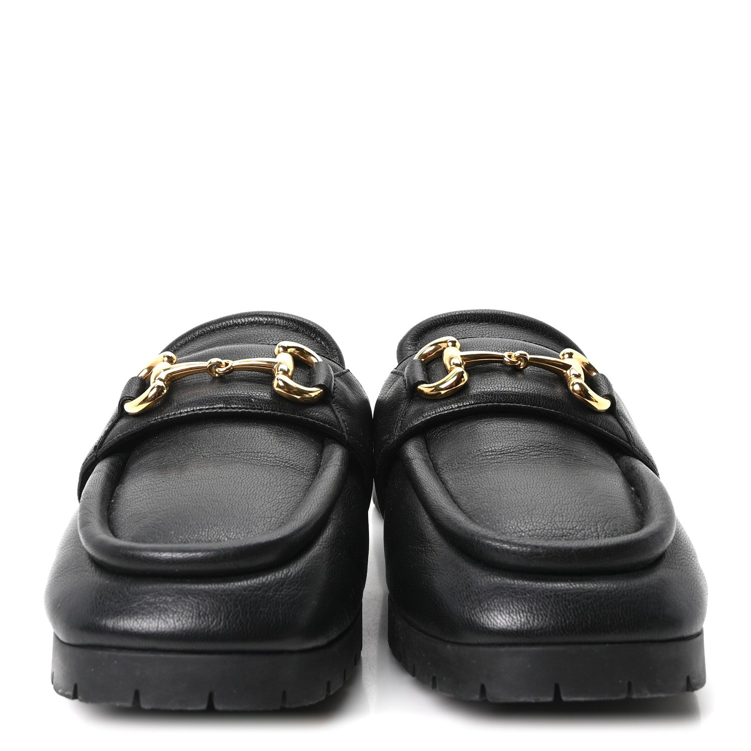 Goatskin Auroville Horsebit Mules 39.5 Black
