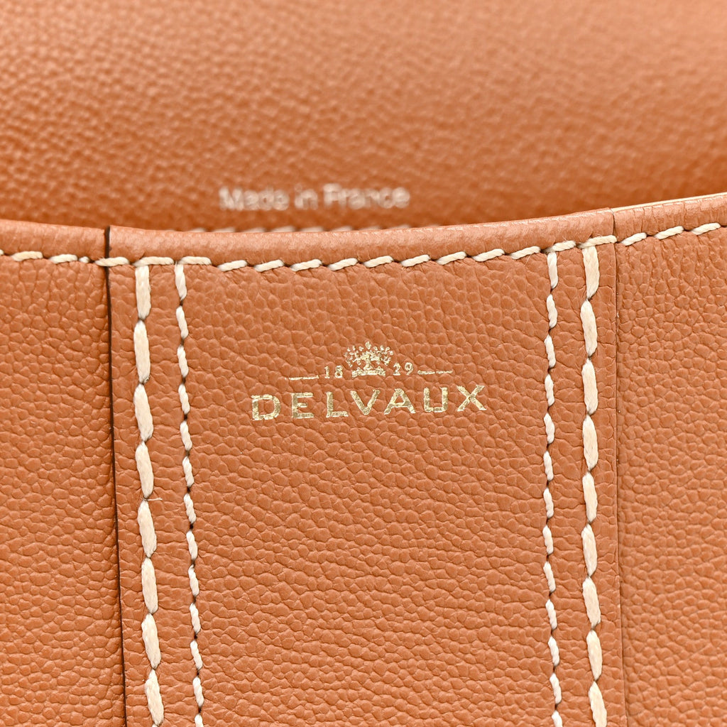 Grained Rodeo Calfskin Surpique Mini Brillant Satchel Vegetal Ivory