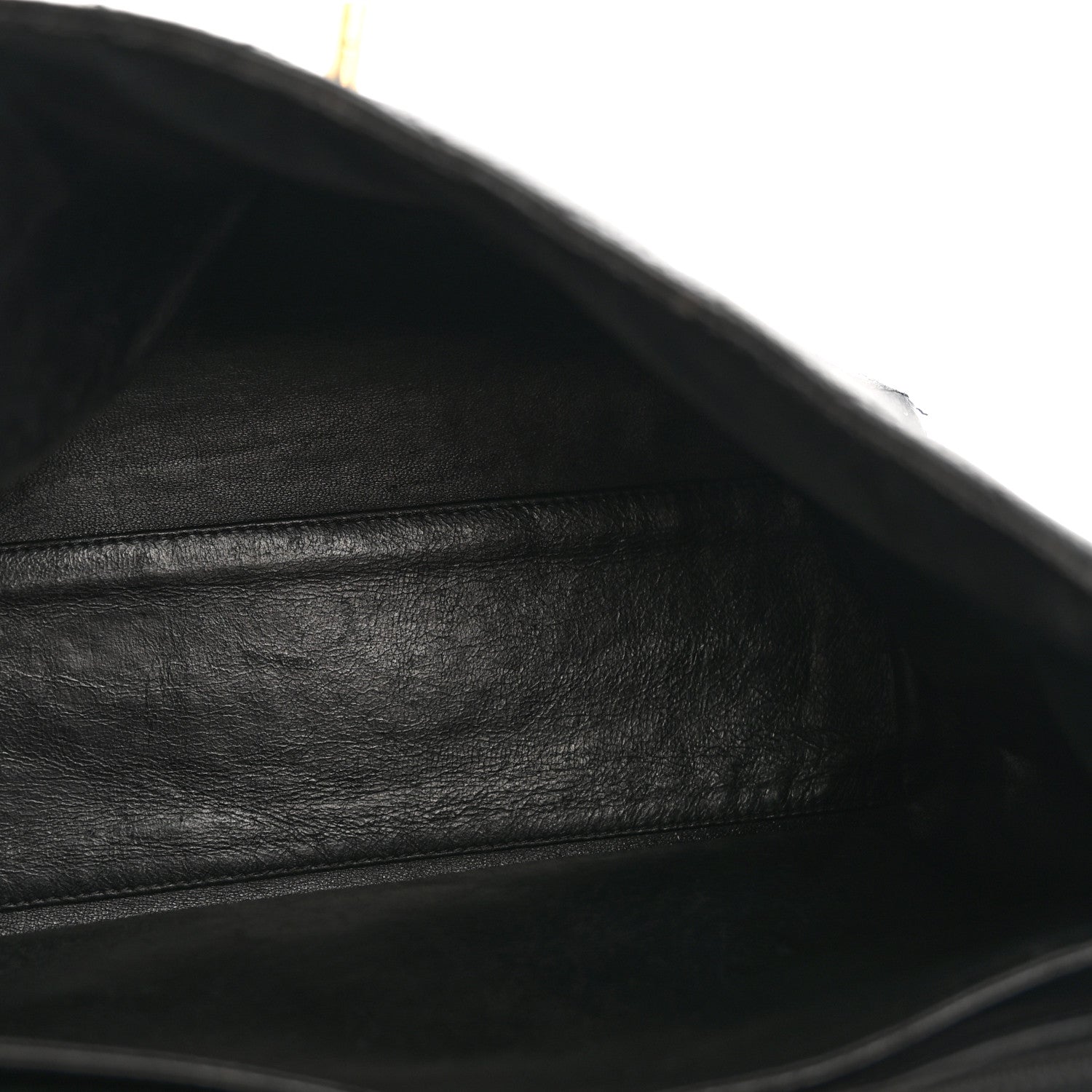 Caviar Quilted Jumbo Kelly Flap Black