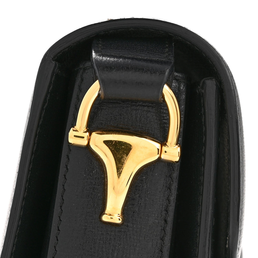 Azalea Calfskin Horsebit 1955 Shoulder Bag Black