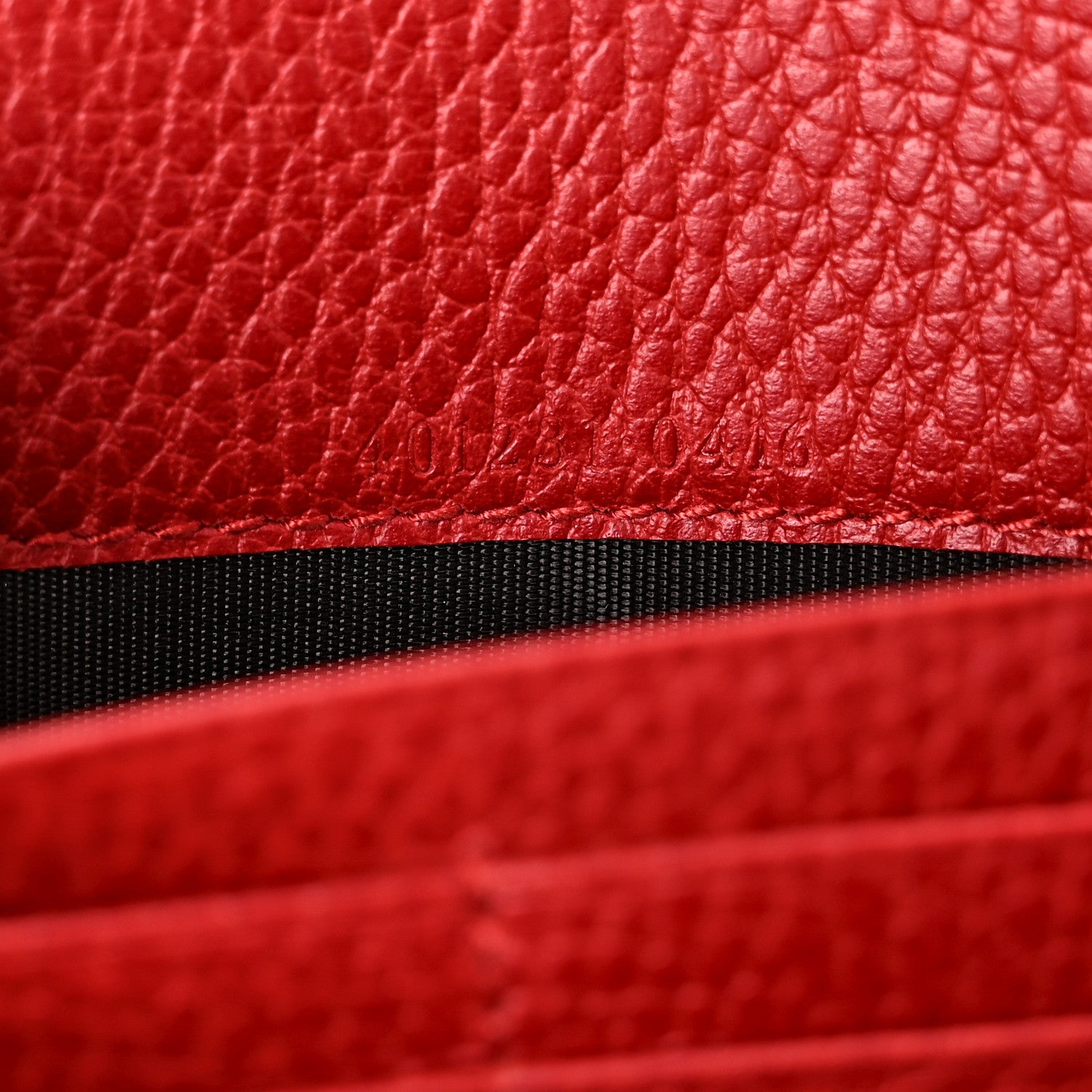 Calfskin Mini Dionysus Chain Wallet Hibiscus Red