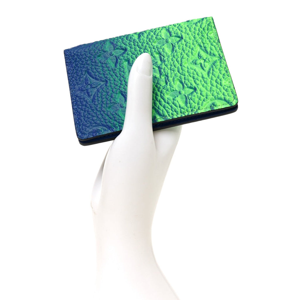 Taurillon Illusion Pocket Organizer Bleu Vert