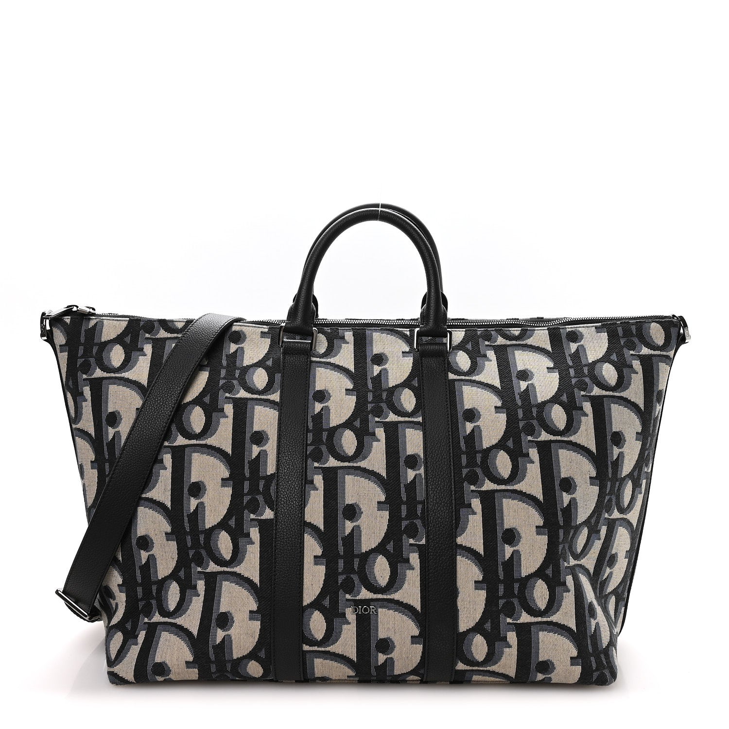 Maxi Oblique Jacquard Weekender 40 Beige Black