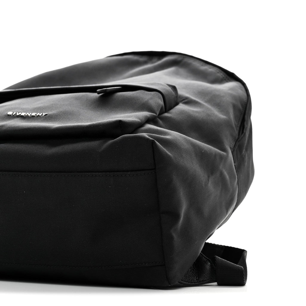 Nylon Essential Backpack Black White