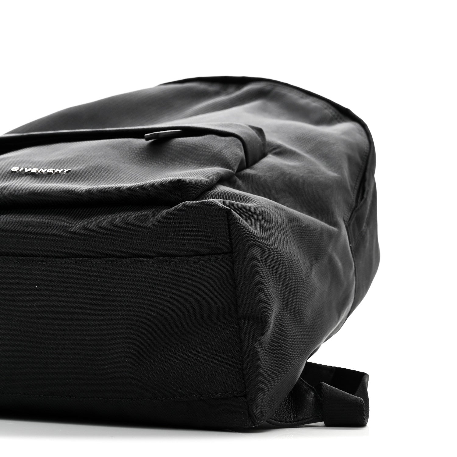 Nylon Essential Backpack Black White
