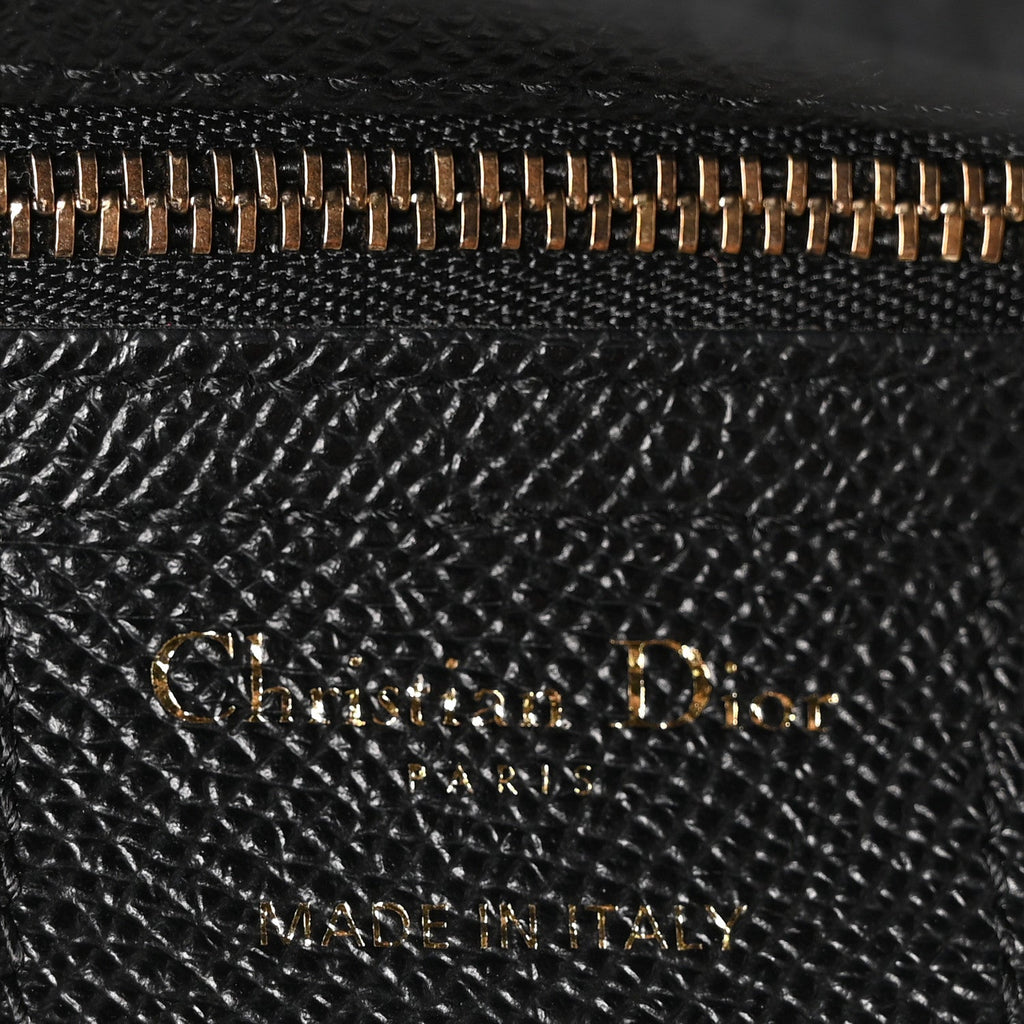 Grained Calfskin Saddle Bag Black