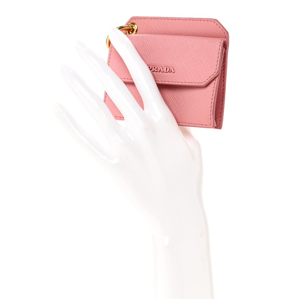 Saffiano Key Ring  Holder Wallet Petalo