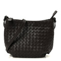 Nappa Intrecciato Crossbody Ebano