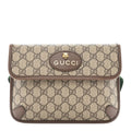 GG Supreme Monogram Neo Vintage Web Belt Bag Brown