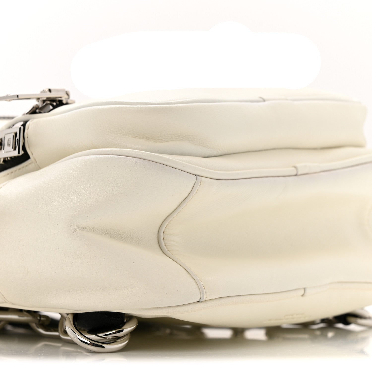 Lambskin Medium Attica Backpack White
