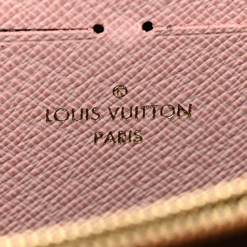 Monogram Clemence Wallet Rose Ballerine