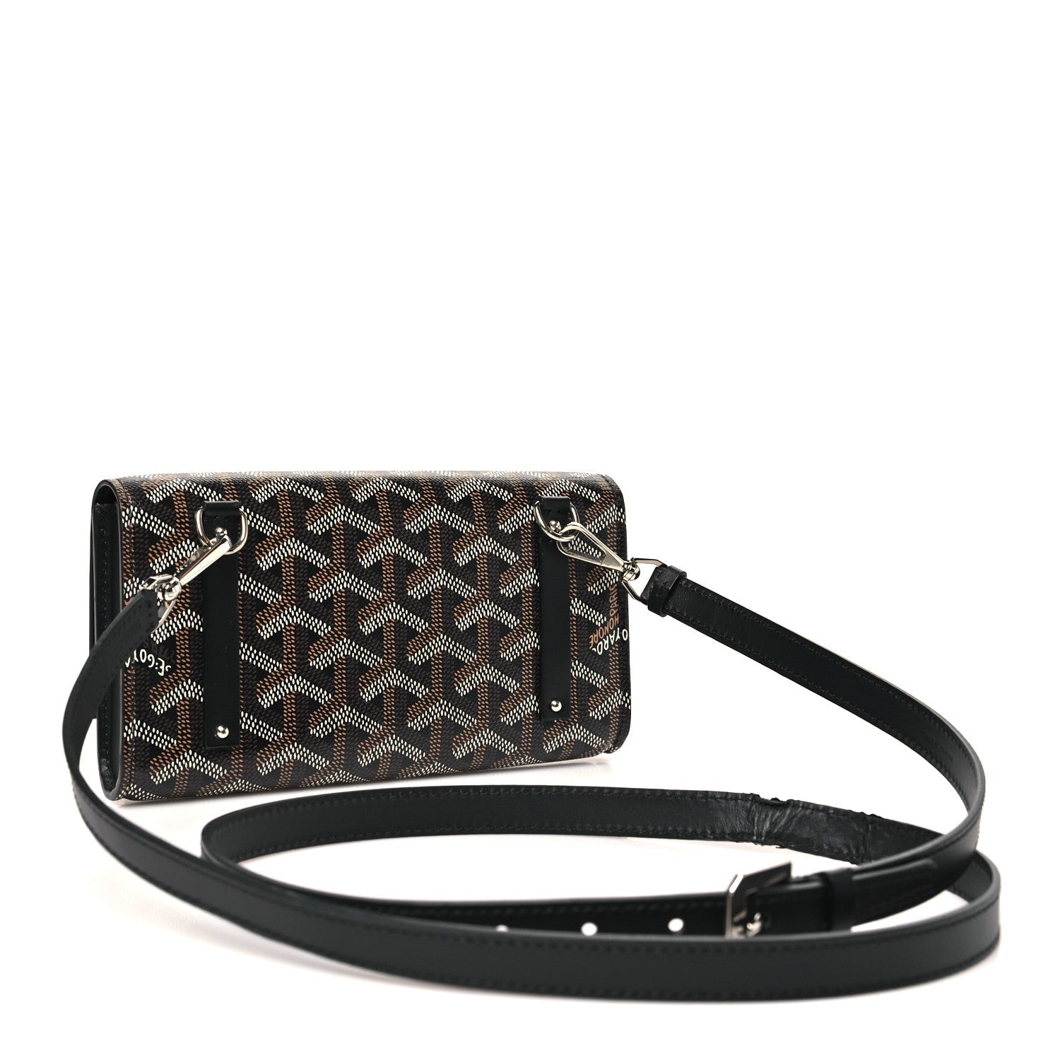 Goyardine Monte Carlo Mini Phone Case Black
